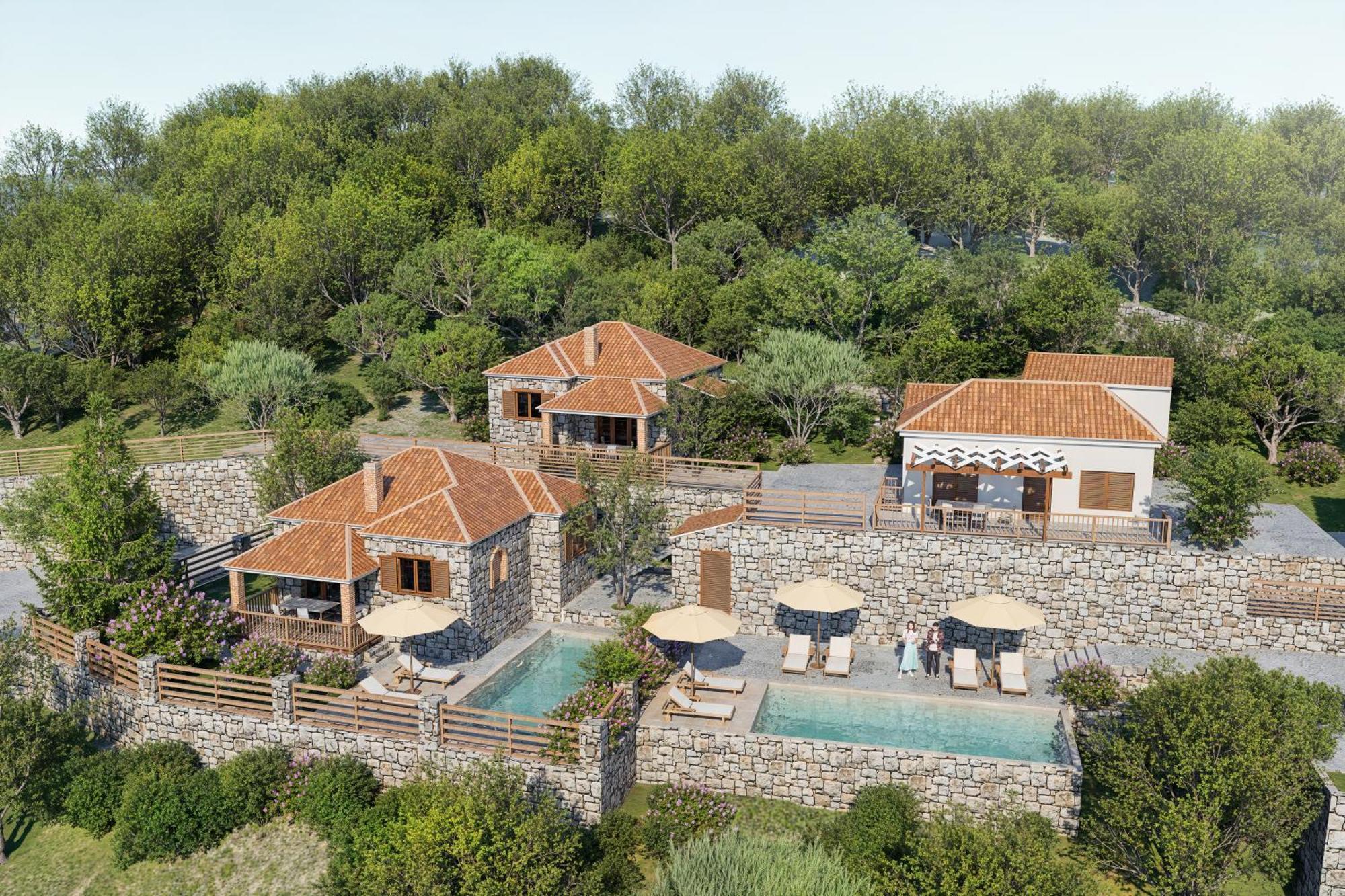 Vozas Villas - Traditional Houses With Great View ตรากากิ ภายนอก รูปภาพ